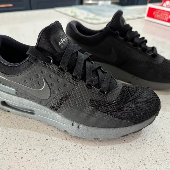 Nike Air Max Zero QS Black Dark Grey Mens Sz 10 Running Shoes 789695-001 - Picture 3 of 7